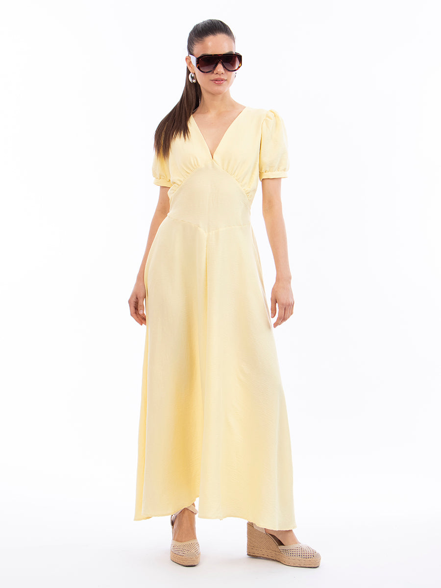 Vestido Helena Polka Amarillo