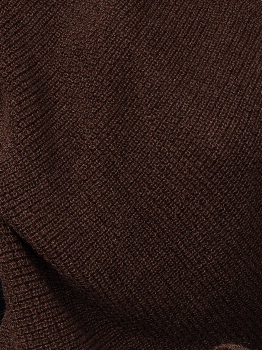 Chompa Tejida de Alpaca Chocolate - Chompa de La Matier