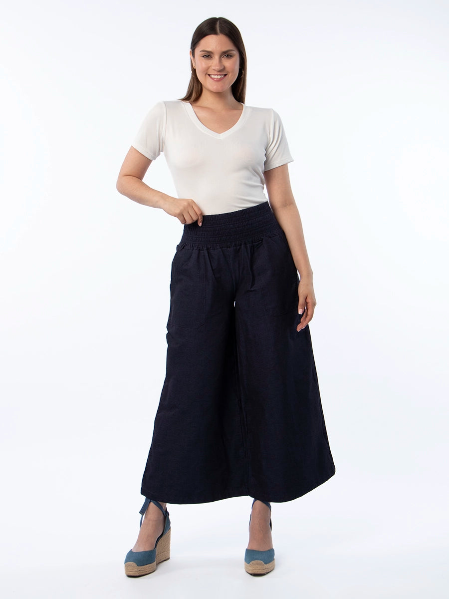 Culotte Cecibel Chambray Azul