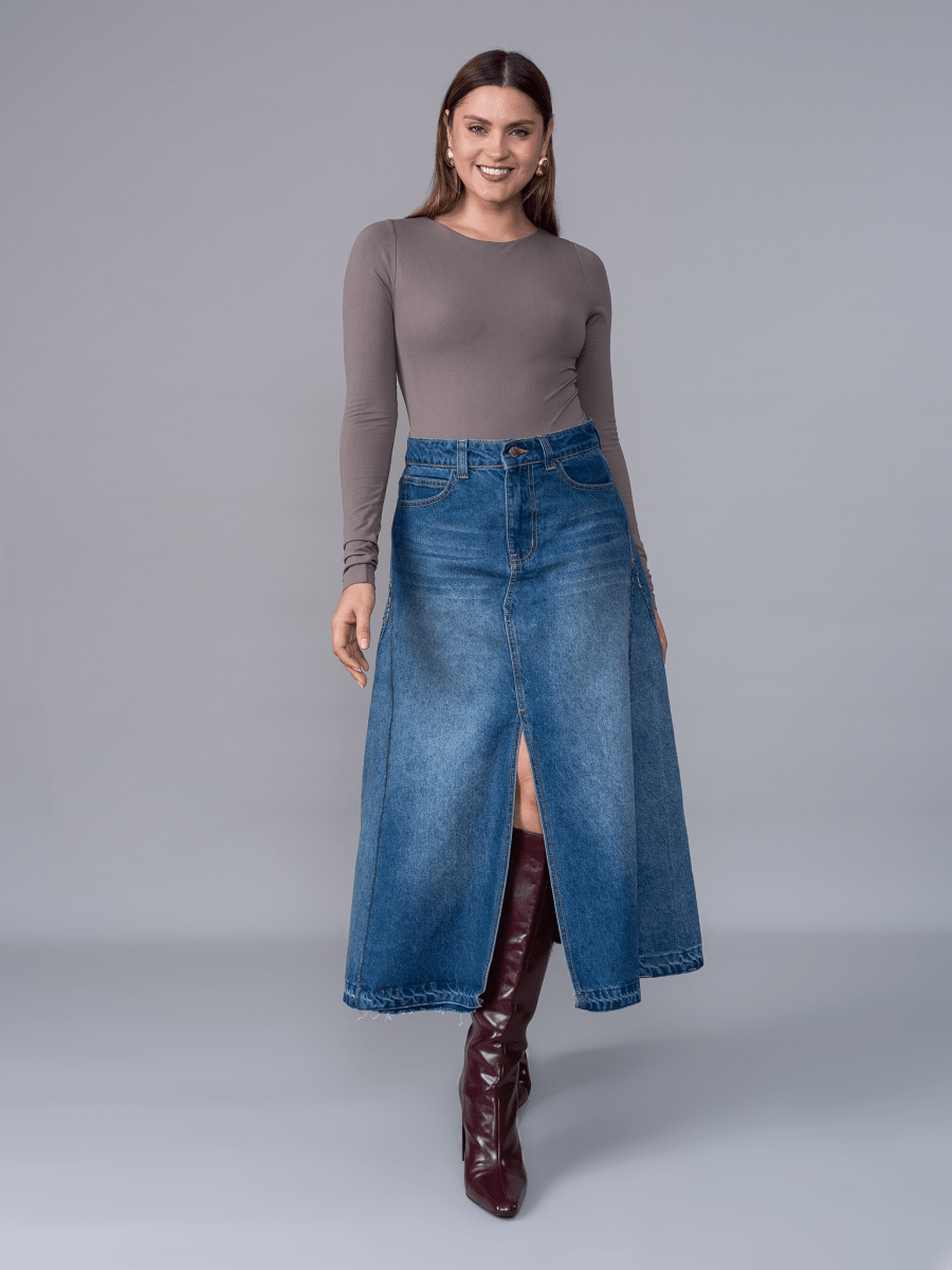 Falda Denim Carla - Falda de La Matier