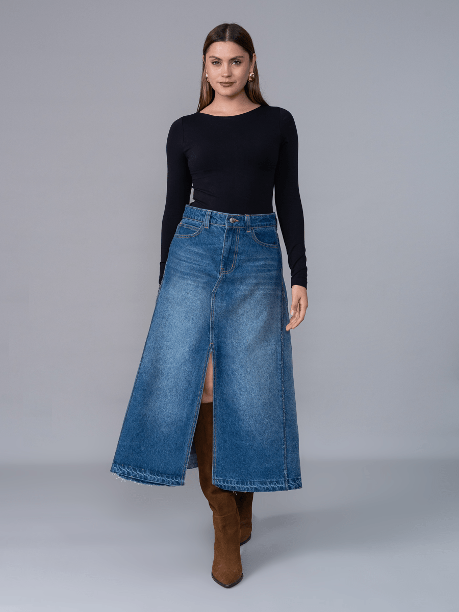 Falda Denim Carla - Falda de La Matier