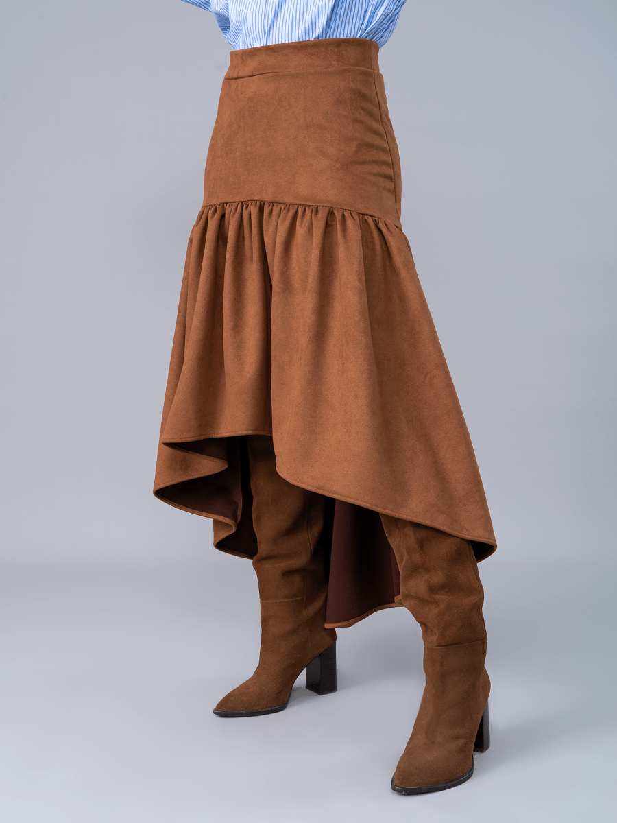 Falda Greta Camel - Falda de La Matier