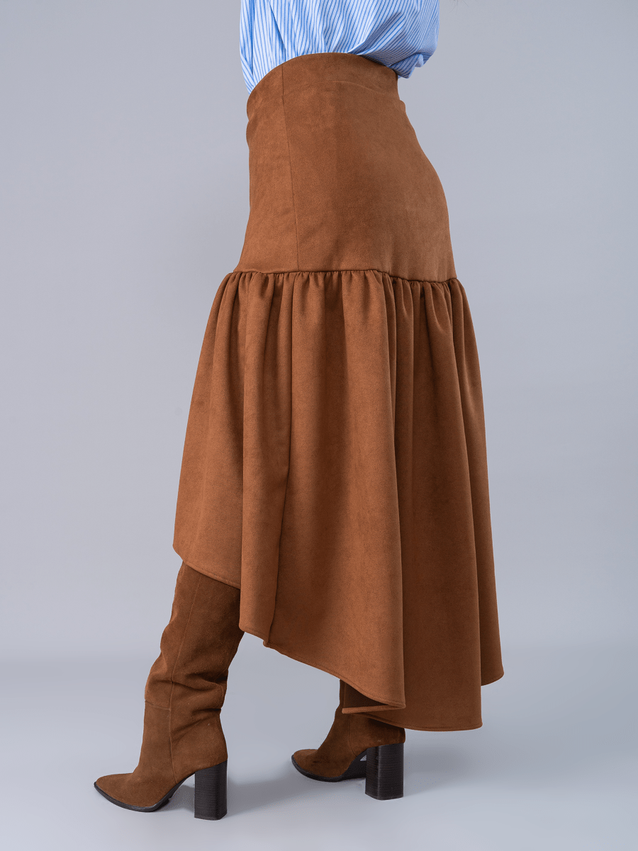 Falda Greta Camel - Falda de La Matier