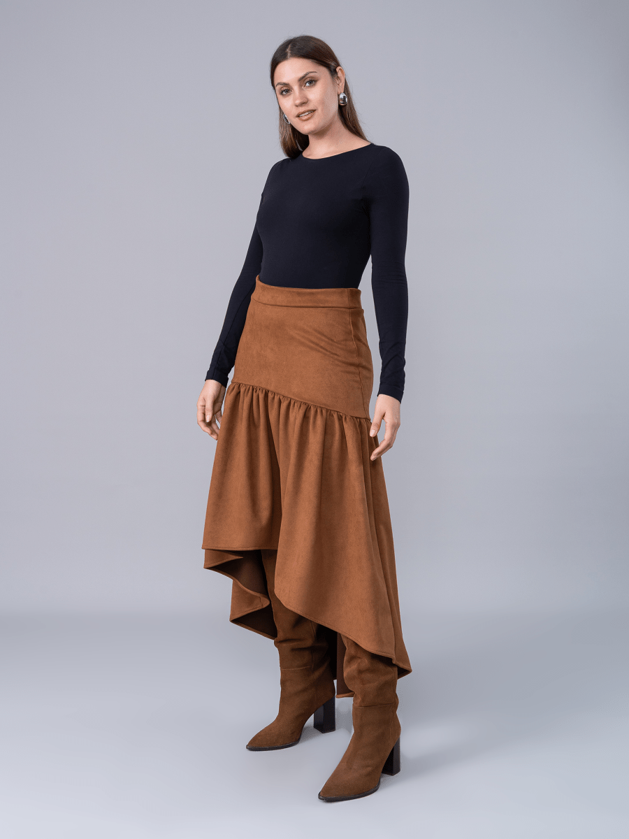 Falda Greta Camel - Falda de La Matier