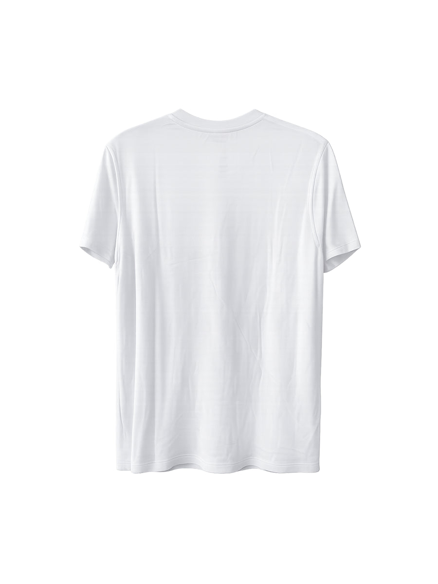 Polo Básico Estampado Blanco