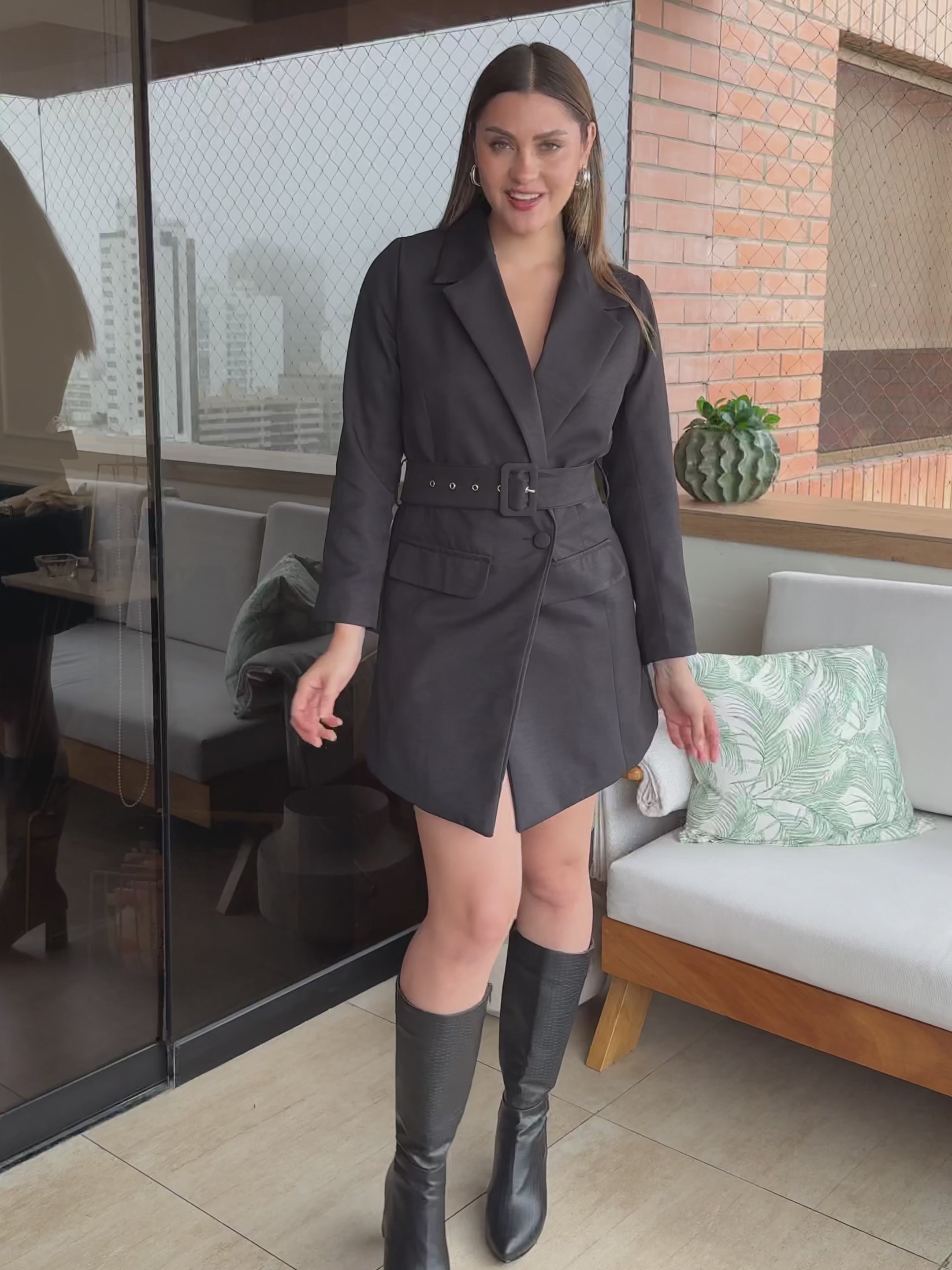 Vestido Blazer Micaela Negro