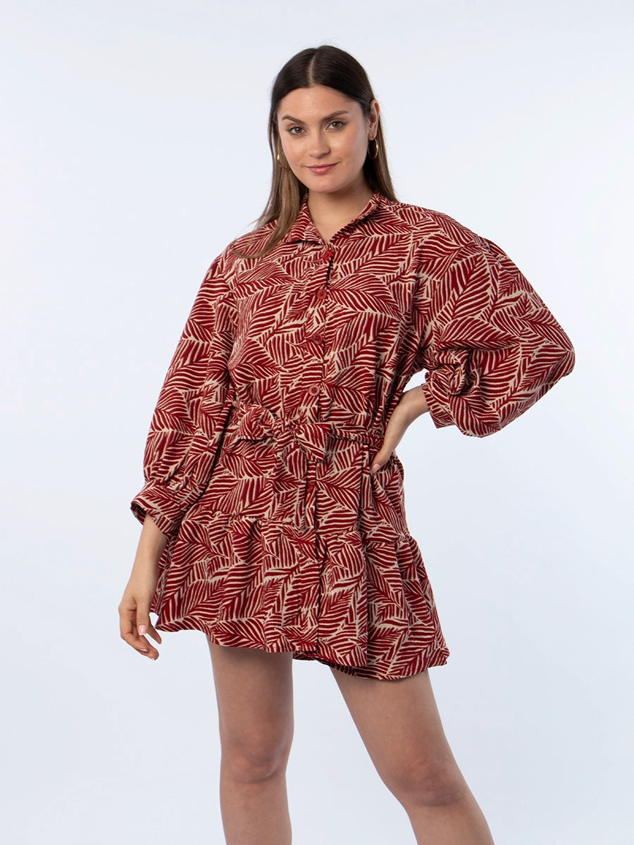 Vestido Belén Terracota