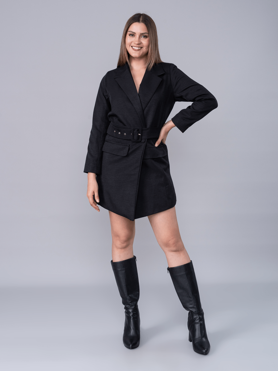 Vestido Blazer Micaela Negro - Vestido de La Matier