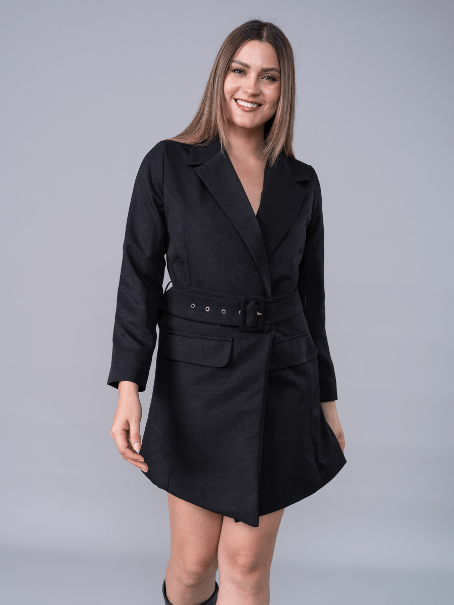 Vestido Blazer Micaela Negro - Vestido de La Matier
