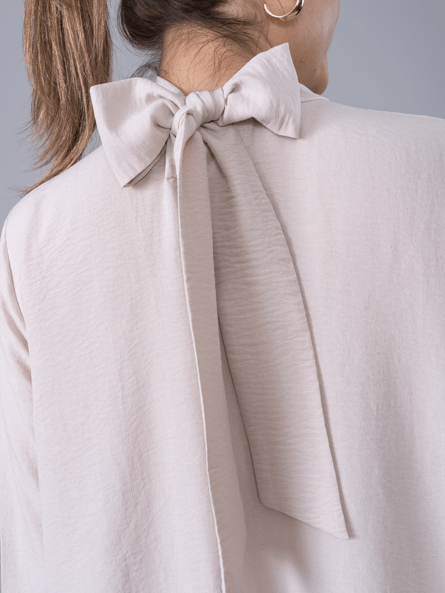 Vestido Corto Emilia Beige - Vestido de La Matier
