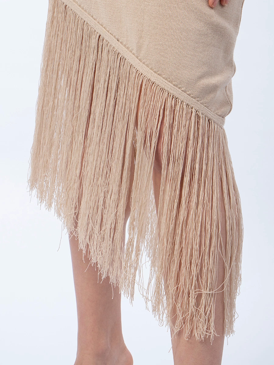 Vestido Tejido Liz Beige