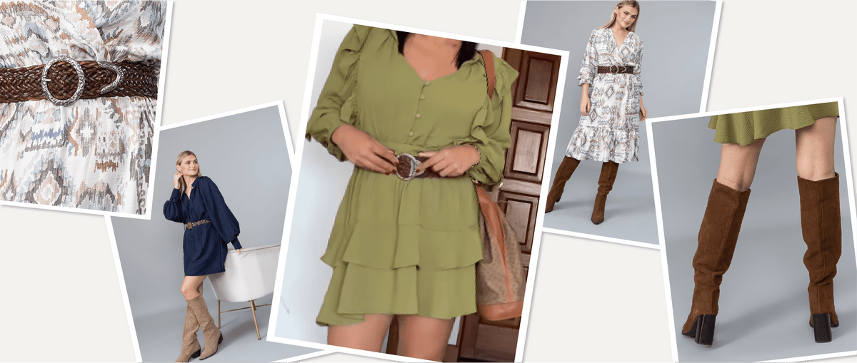 Vestidos con botas largas: La combinación perfecta para un otoño con estilo - La Matier