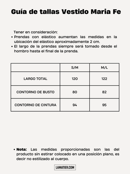 Vestido María Fe Beige