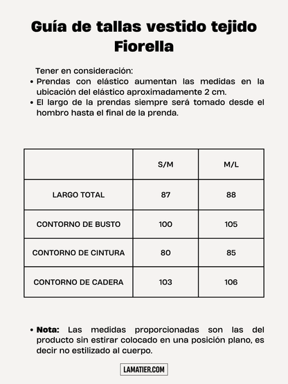 Vestido Tejido Liz Beige