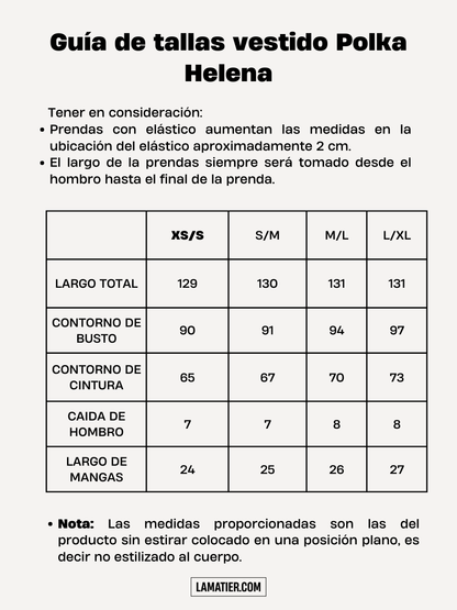 Vestido Helena Polka Amarillo