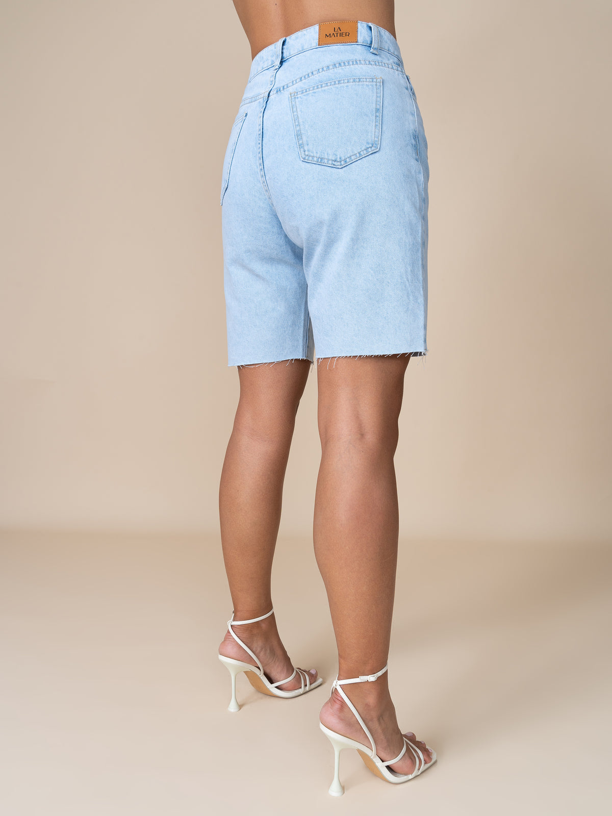 Bermuda de Denim Celeste
