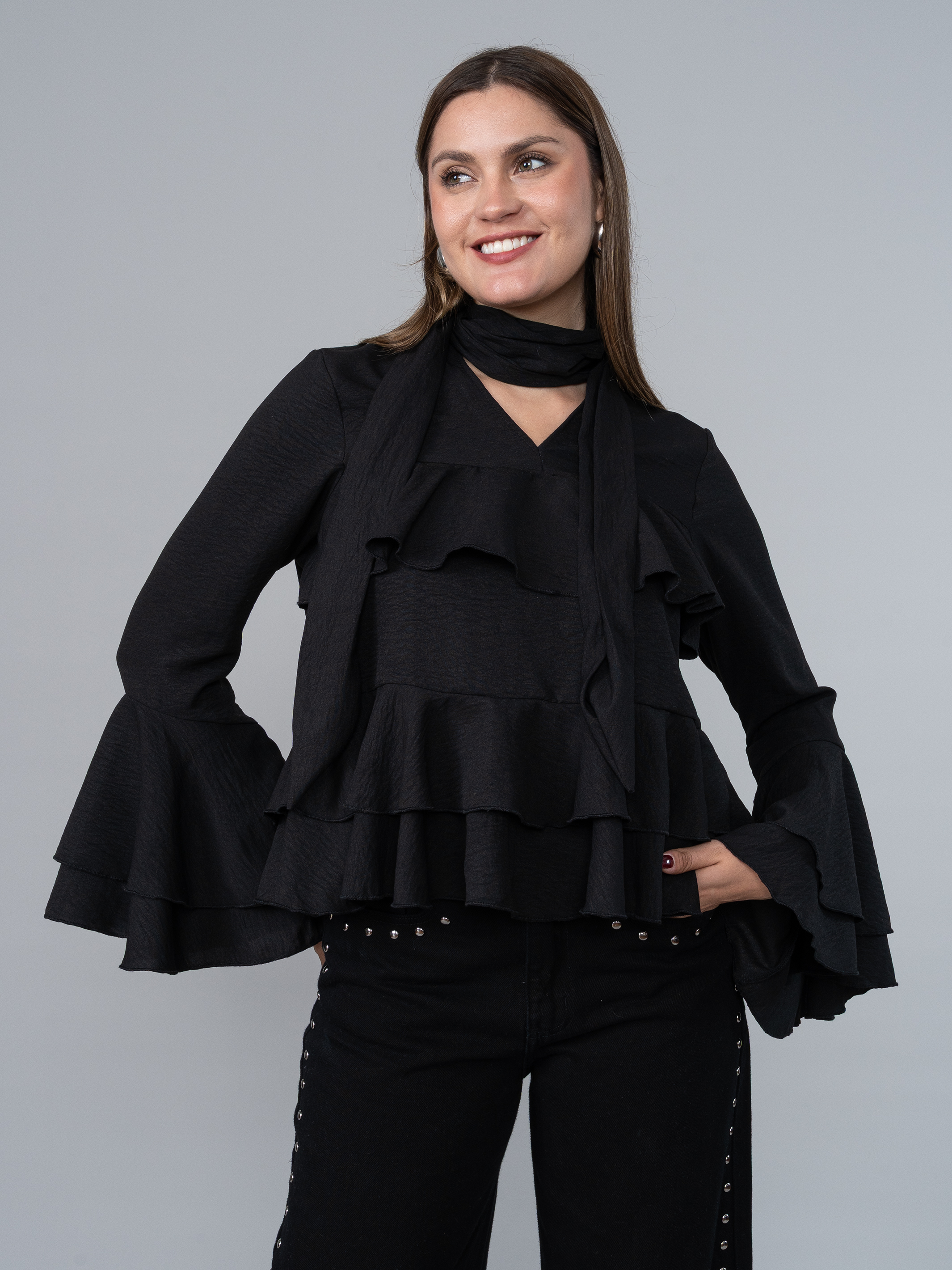 Blusa Boho Negro