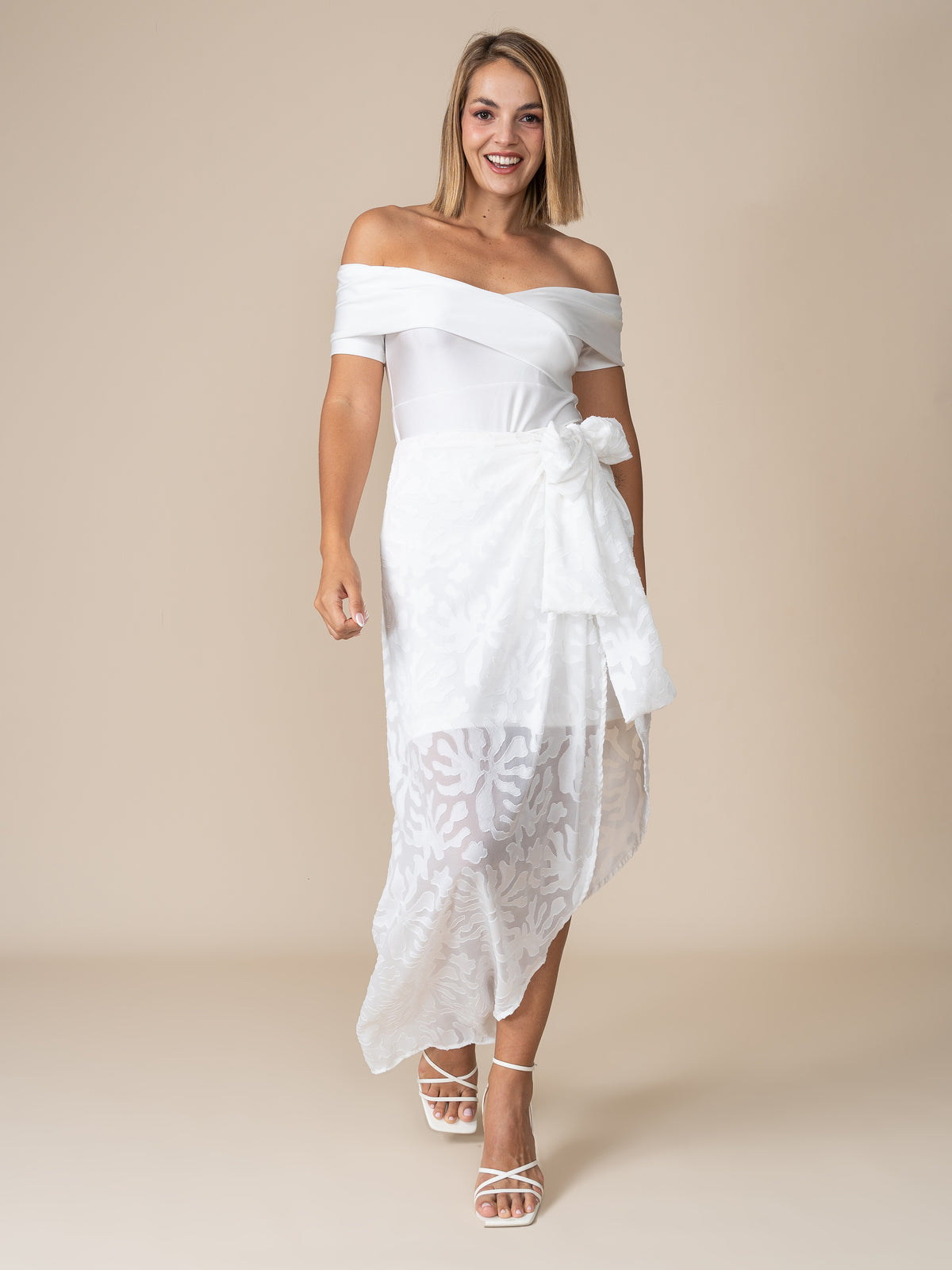 Falda  Amelia Blanca