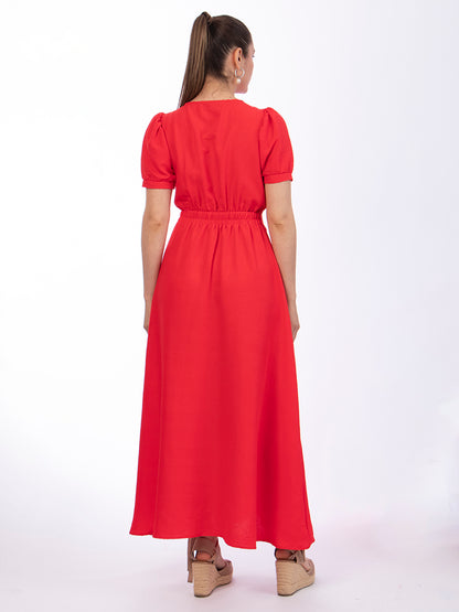 Vestido Helena Polka Rojo