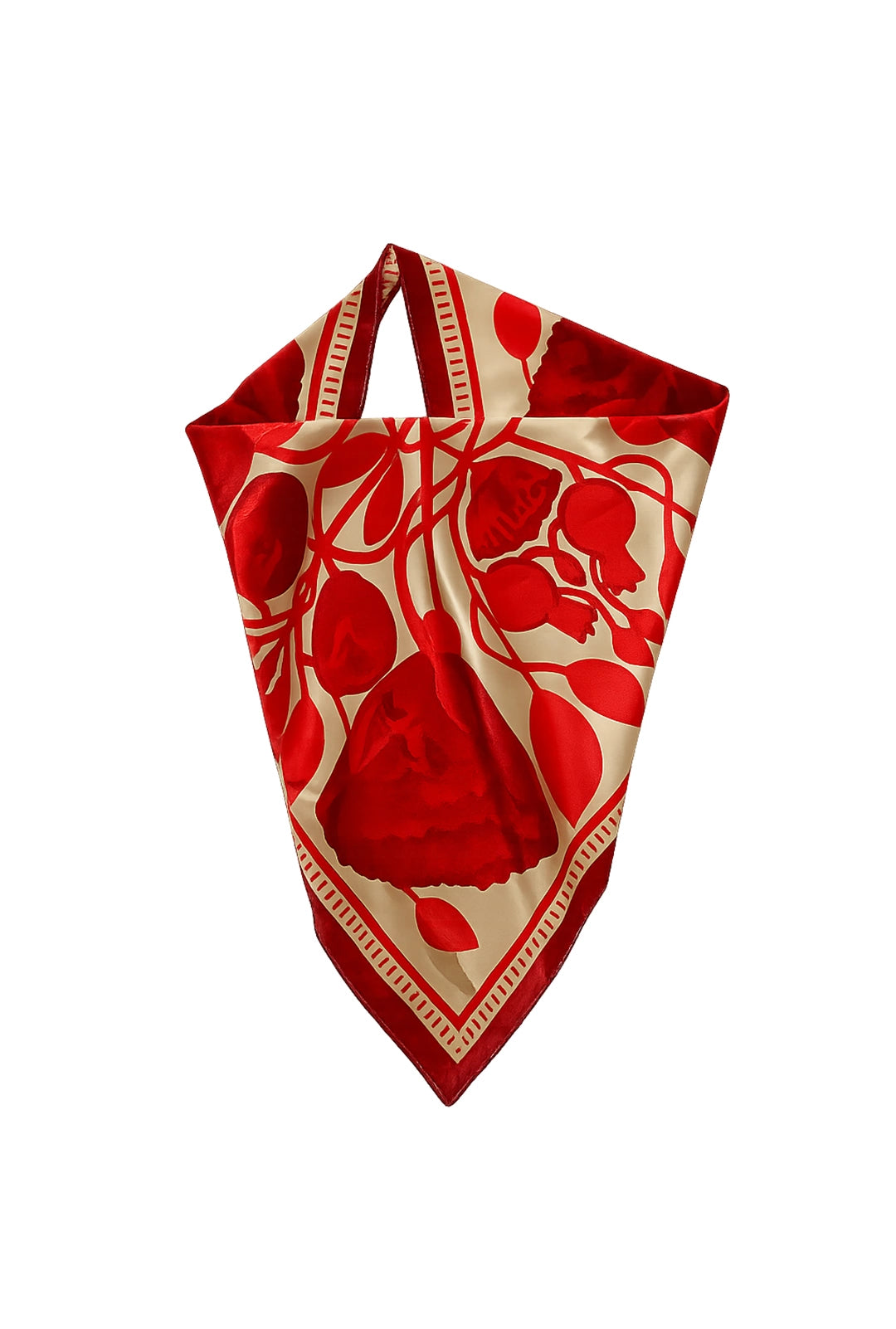 Pañuelo Flores Rojas