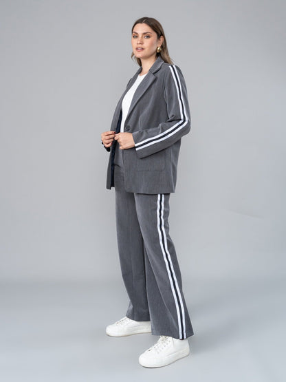 Blazer Sofia Gris Sport - blazer de La Matier