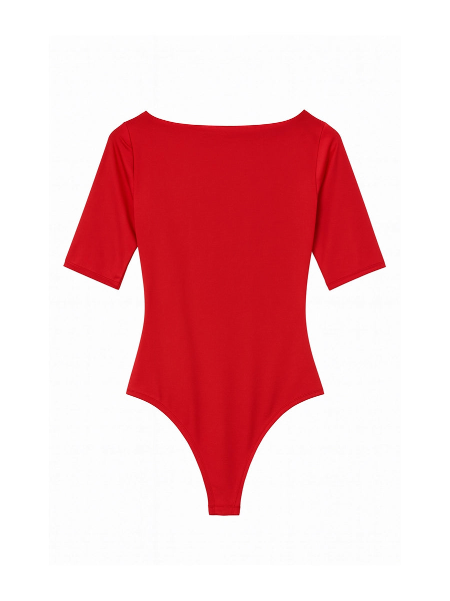 Body Básico Manga Corta Rojo