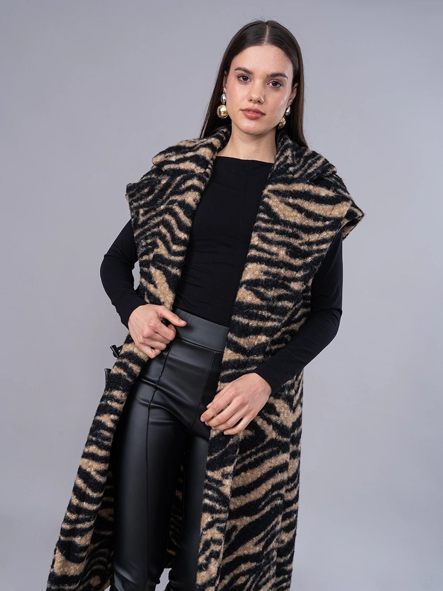 Chaleco Leticia Animal Print - Chaleco de La Matier