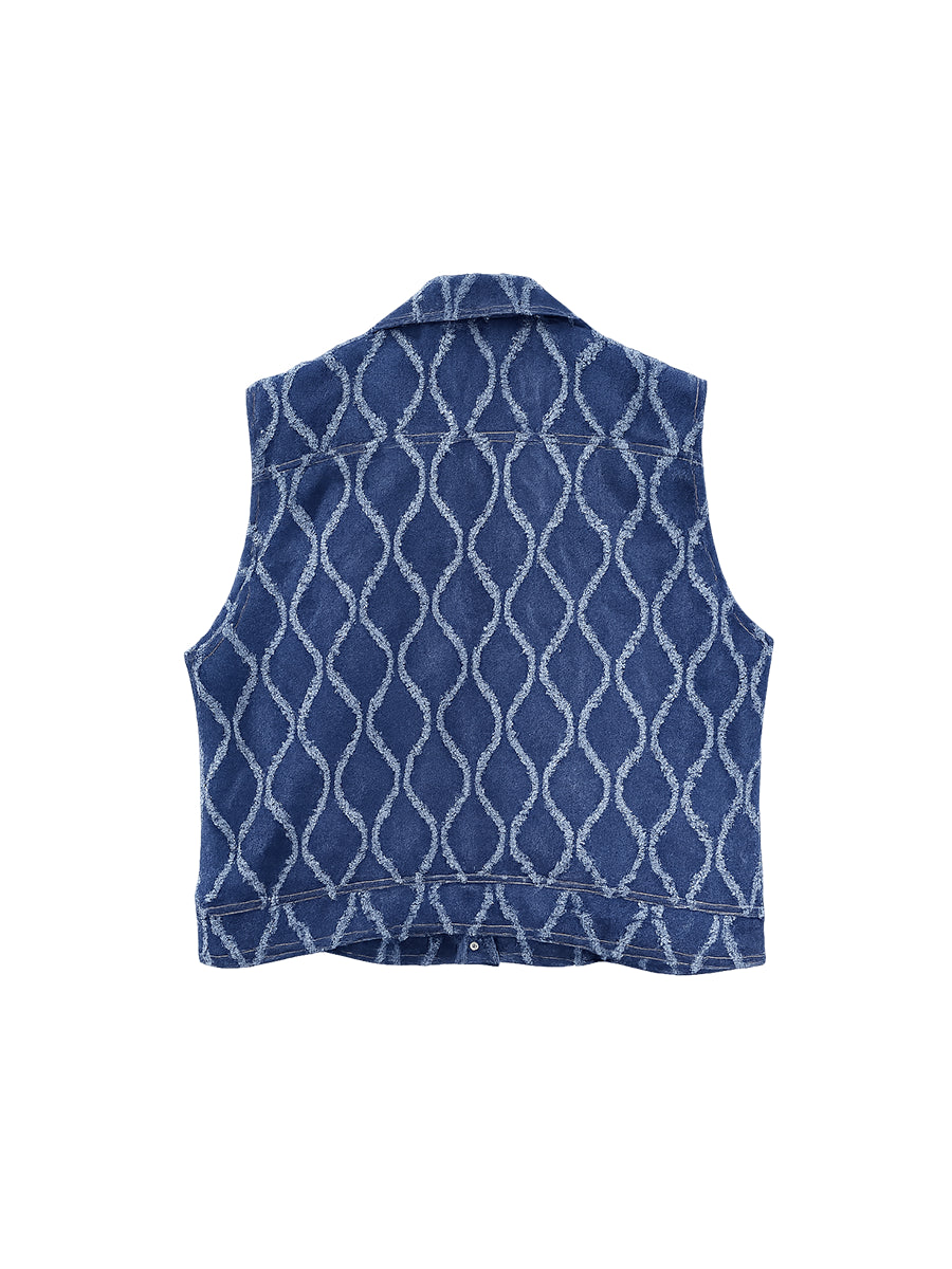 Chaleco Chambray Azul