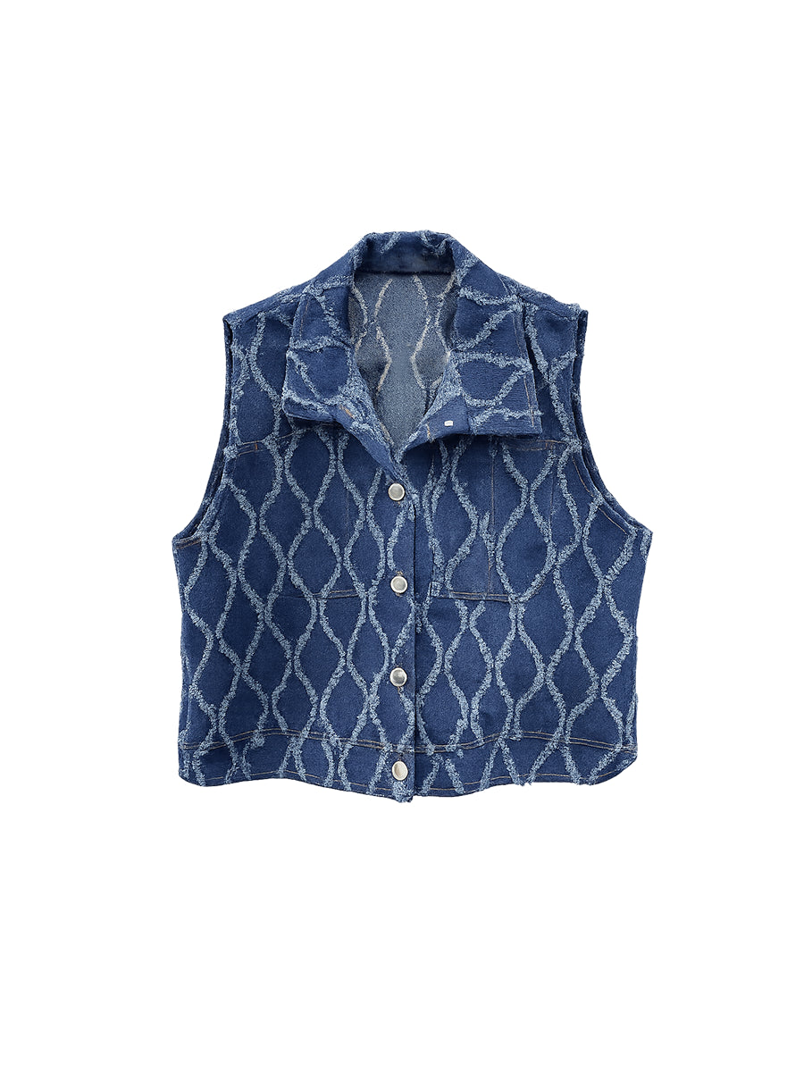 Chaleco Chambray Azul