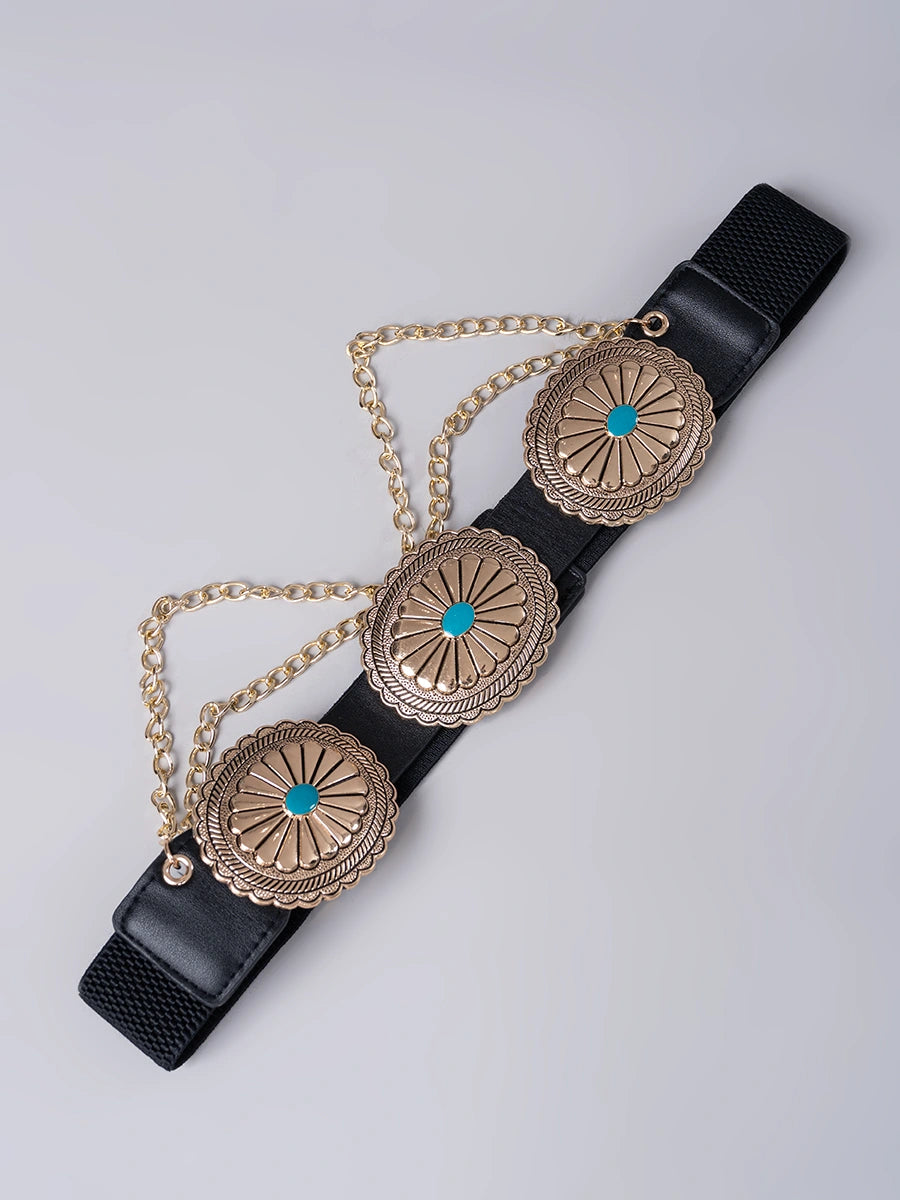 Correa elástica con Cadena Doradas