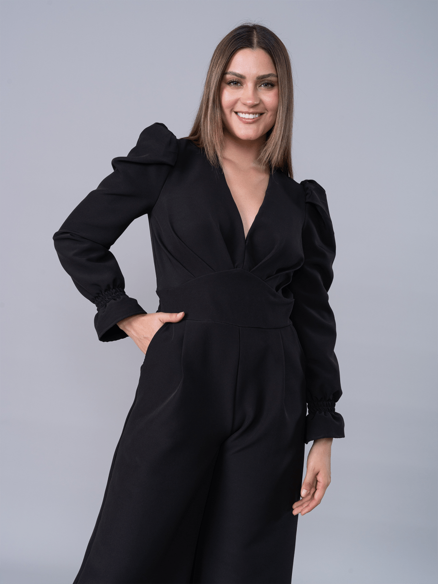 Enterizo Stephanie Negro - Enterizo de La Matier
