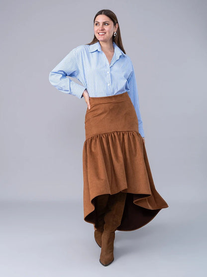 Falda Greta Camel - Falda de La Matier