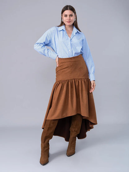 Falda Greta Camel - Falda de La Matier