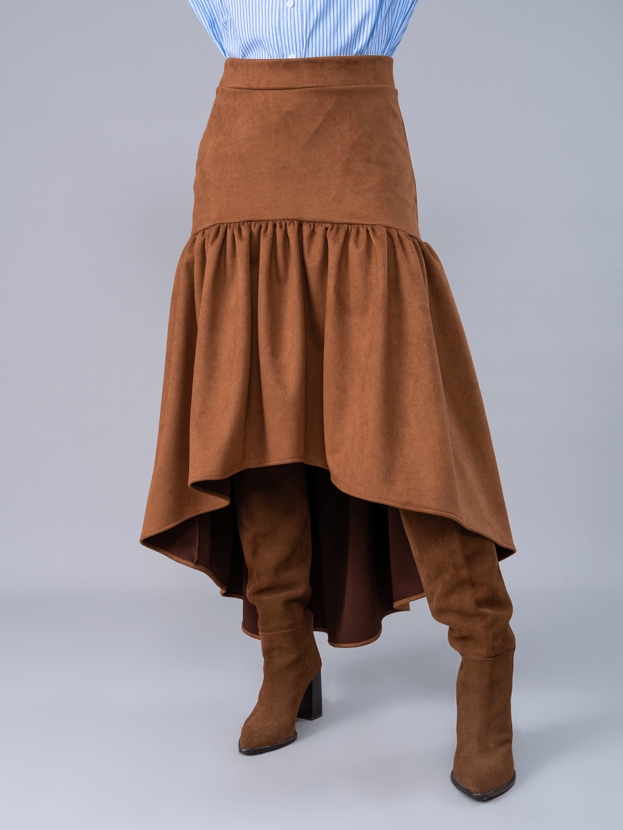 Falda Greta Camel - Falda de La Matier