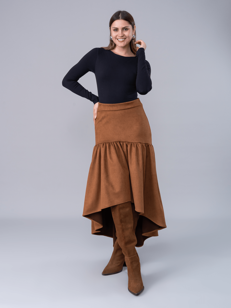 Falda Greta Camel - Falda de La Matier