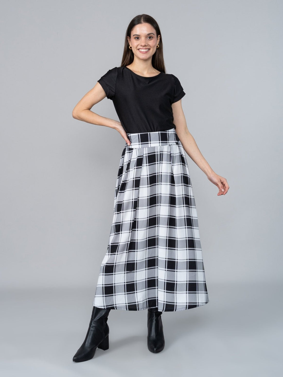 Falda Krista Escoses en Chalis - Falda de La Matier