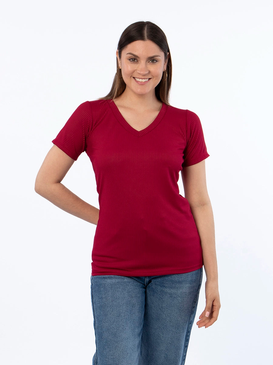 Polo Básico Borgoña