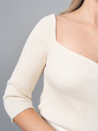 Polo Tejido Mia Beige - Polo de La Matier