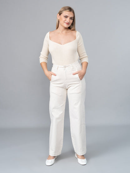 Polo Tejido Mia Beige - Polo de La Matier
