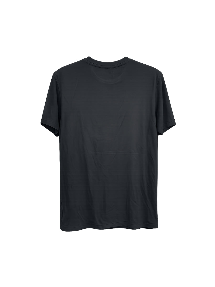 Polo Básico Estampado Negro