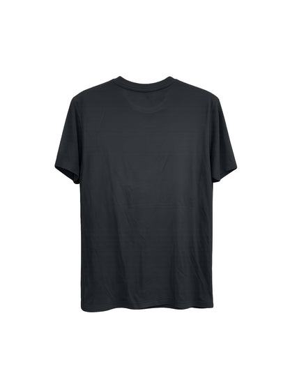 Polo Básico Estampado Negro