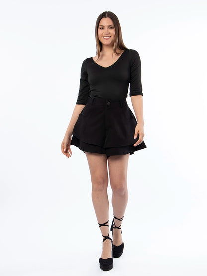 Falda/Short Tatiana Negro