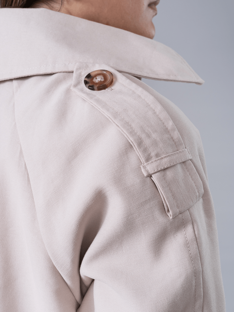 Trench Coat Largo Beige - Trench de La Matier