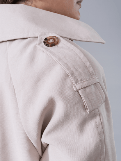 Trench Coat Largo Beige - Trench de La Matier