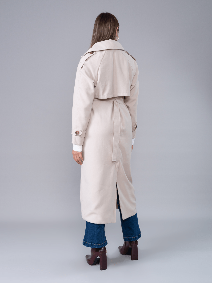 Trench Coat Largo Beige - Trench de La Matier