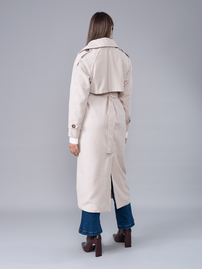 Trench Coat Largo Beige - Trench de La Matier