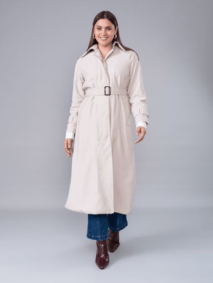 Trench Coat Largo Beige - Trench de La Matier