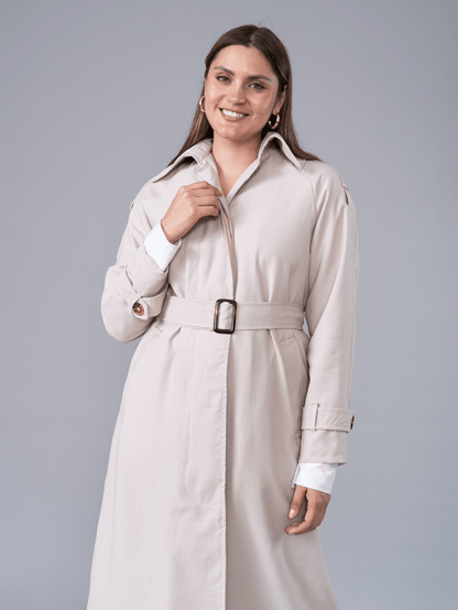 Trench Coat Largo Beige - Trench de La Matier