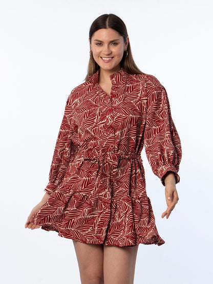 Vestido Belén Terracota