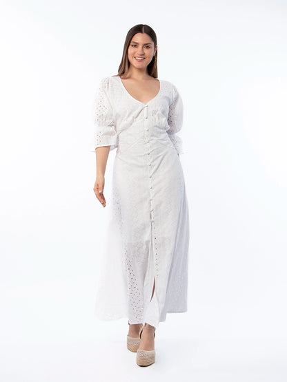 Vestido Broderie Alma